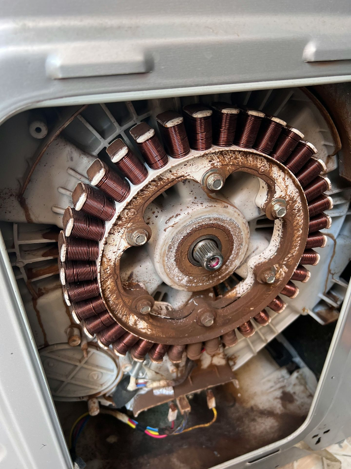 a close up of a car engine